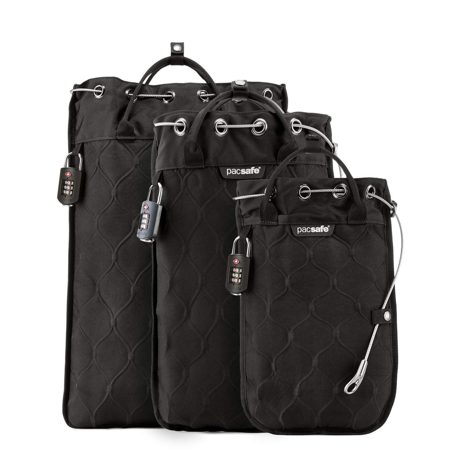 Pacsafe Travelsafe bærbar safe 3 liter svart