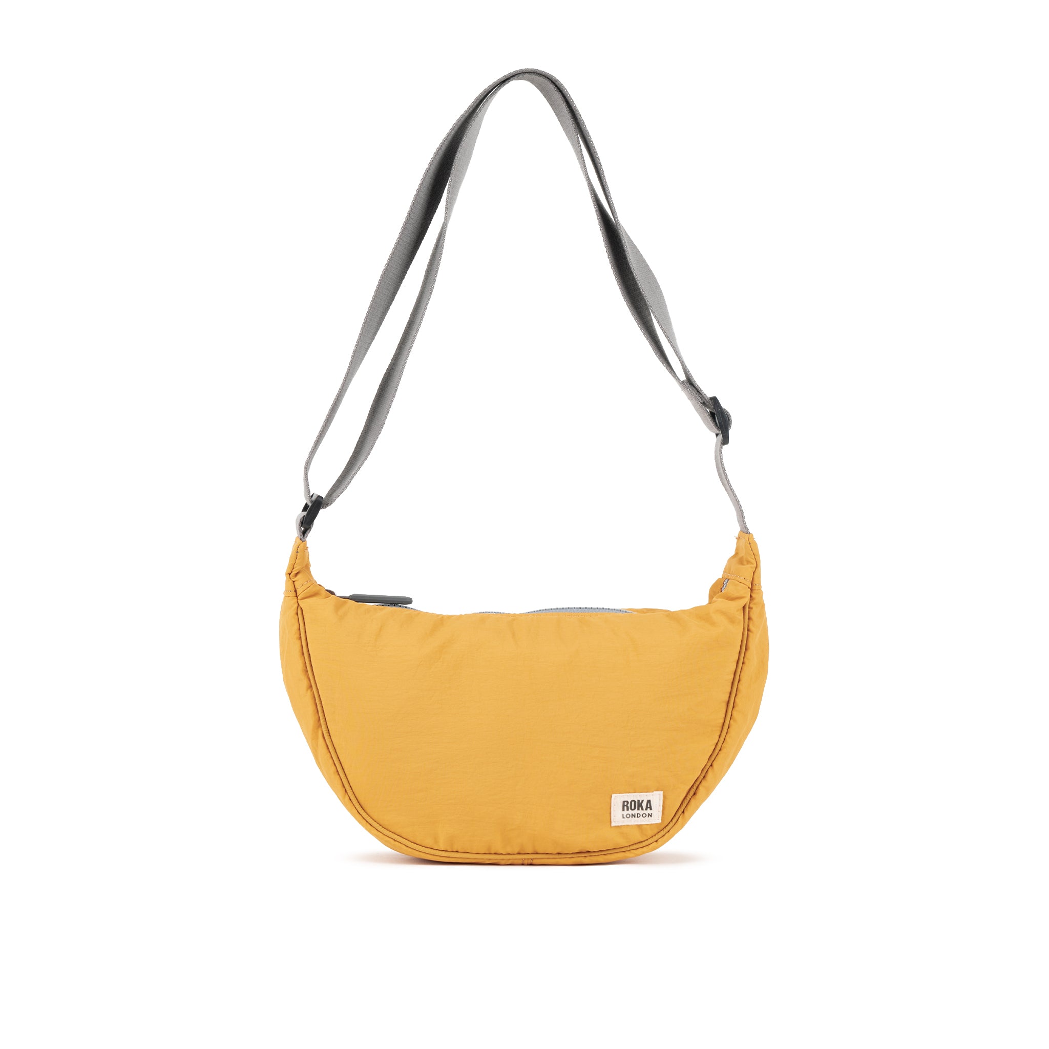Roka London Farringdon crossbody Small gul puffy vanntett