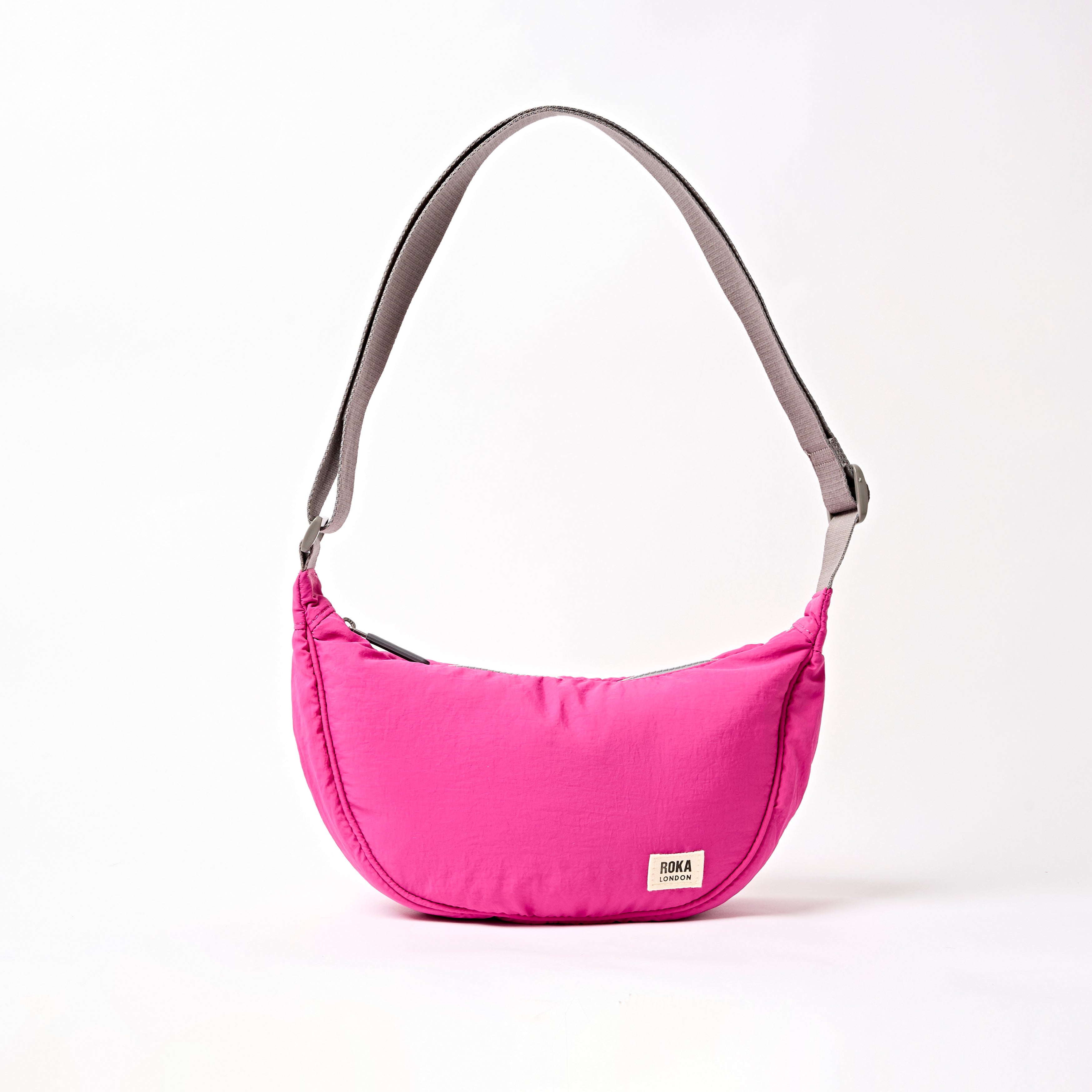 Roka London Farringdon skulderveske very berry small puffy