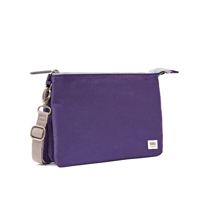 Roka London Carnaby XL crossbodyveske Deep Grape resirkulert