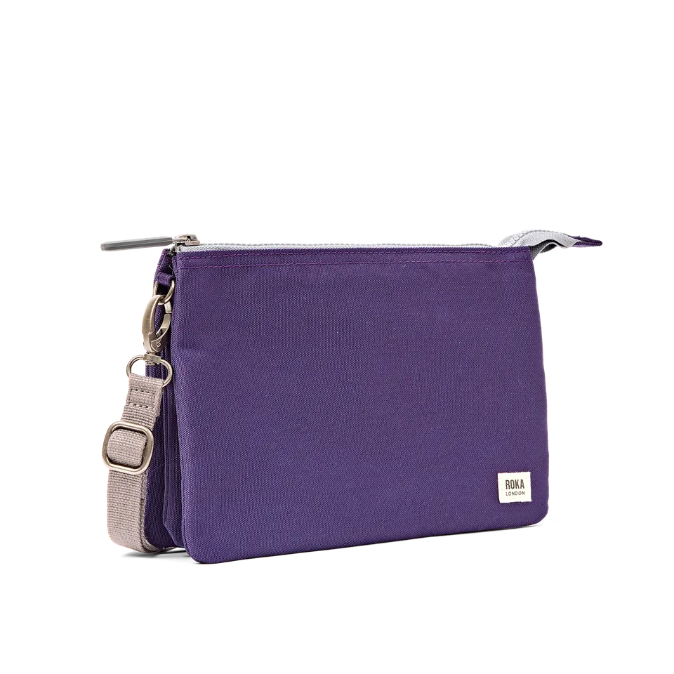 Roka London Carnaby XL crossbodyveske Deep Grape resirkulert