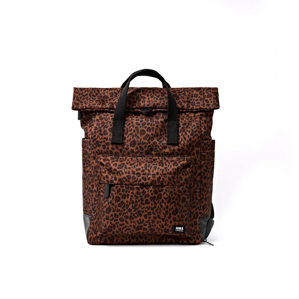 Roka London Bayswater paraplysekk corn mini leopard M