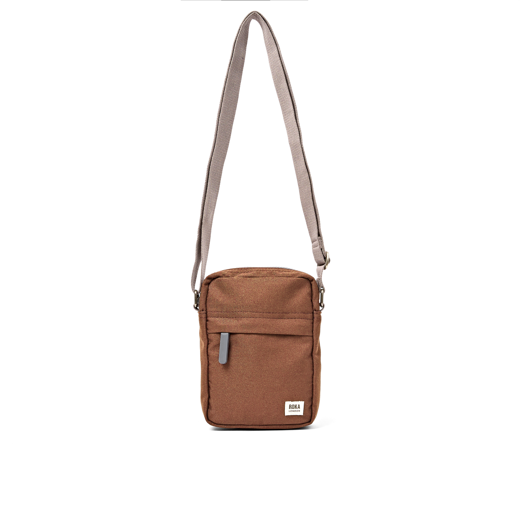 Roka London Bond Pocket skulderveske cinnamon small 1,5 liter