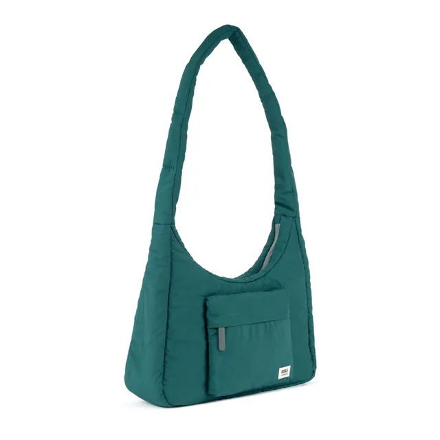 Roka London Belsize skulderveske medium teal puffy 14,7 liter