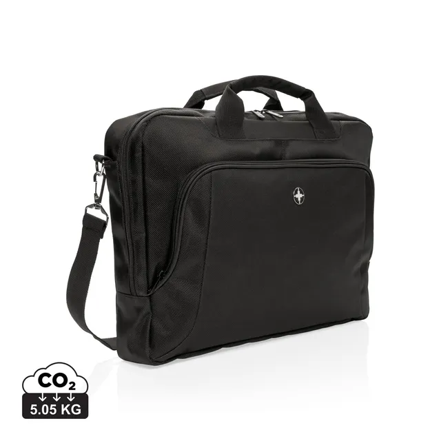 Swiss Peak Deluxe 15,6" laptopveske svart polyester