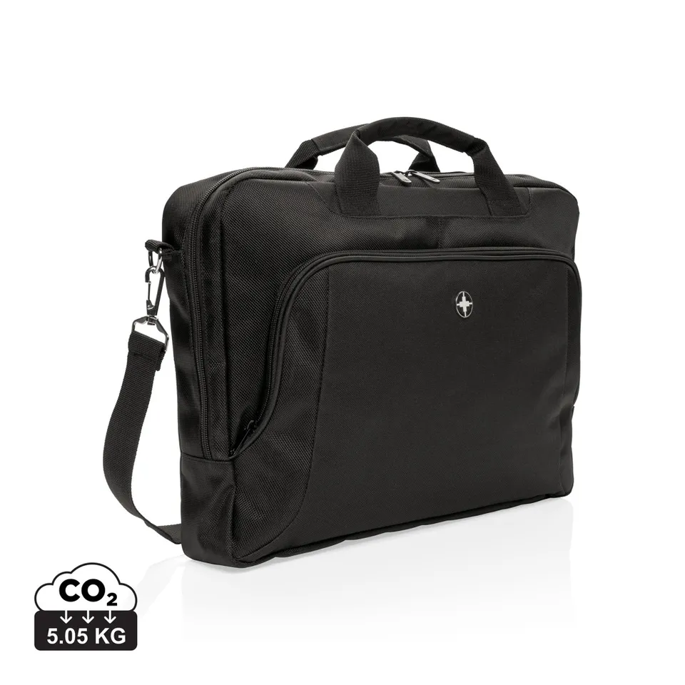 Swiss Peak Deluxe 15,6" laptopveske svart polyester