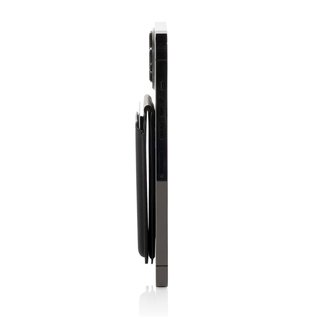 Swiss Peak Magstand kortlommebok magnetisk svart stativ