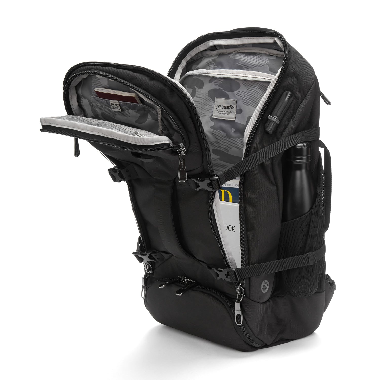 Pacsafe EXP35 35L reisesekk svart 16" PC