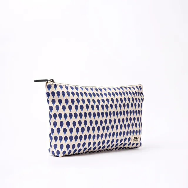 Roka London Maida Vale pouch Small Denim Rain 1,2 liter