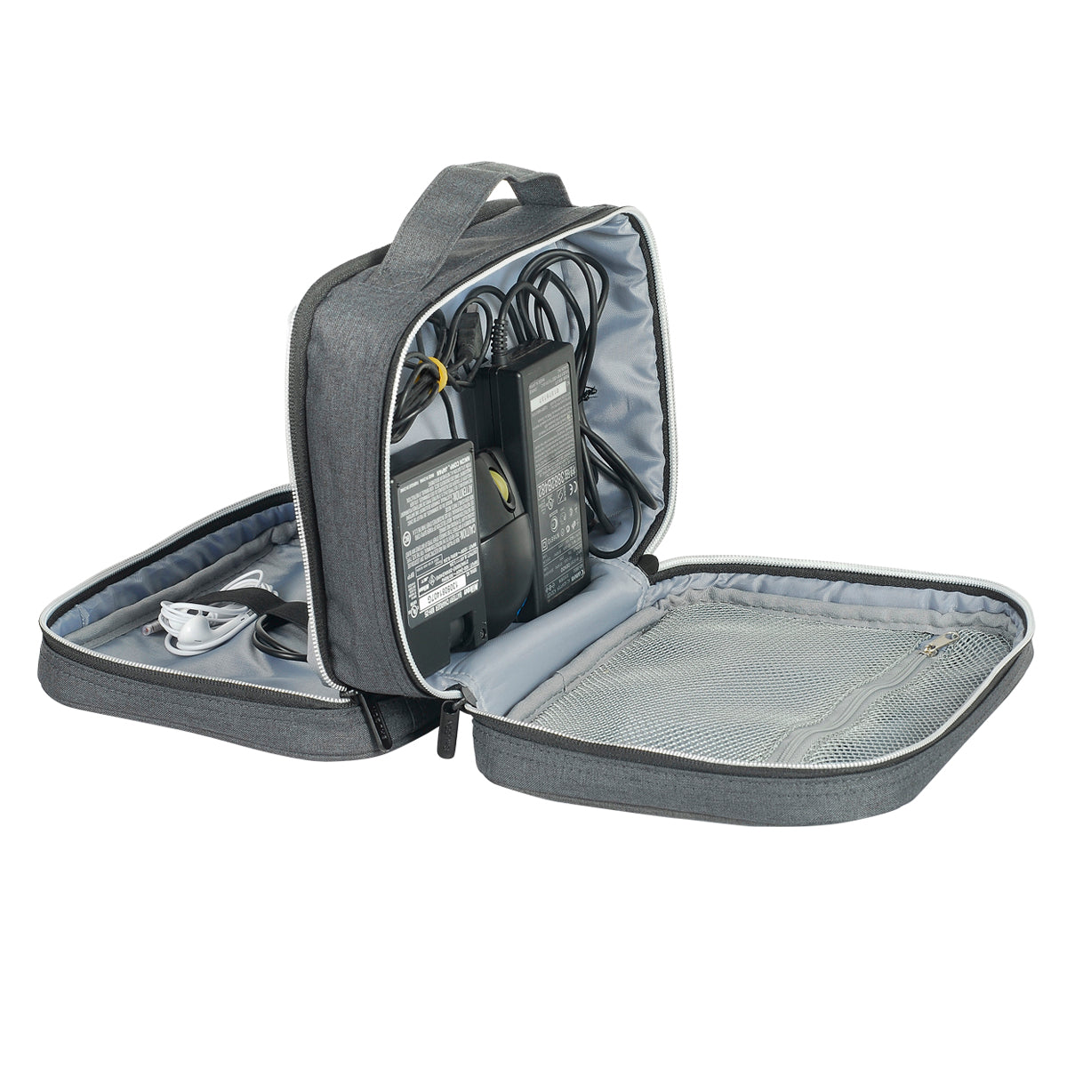 Shugon Seville toalettmappe Charcoal Melange med to rom
