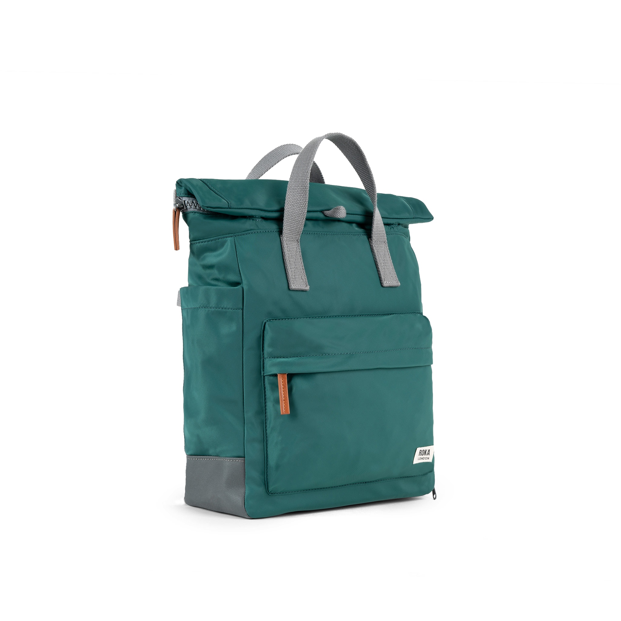 Roka London Bayswater Medium ryggsekk teal 14,6 liter paraplylomme