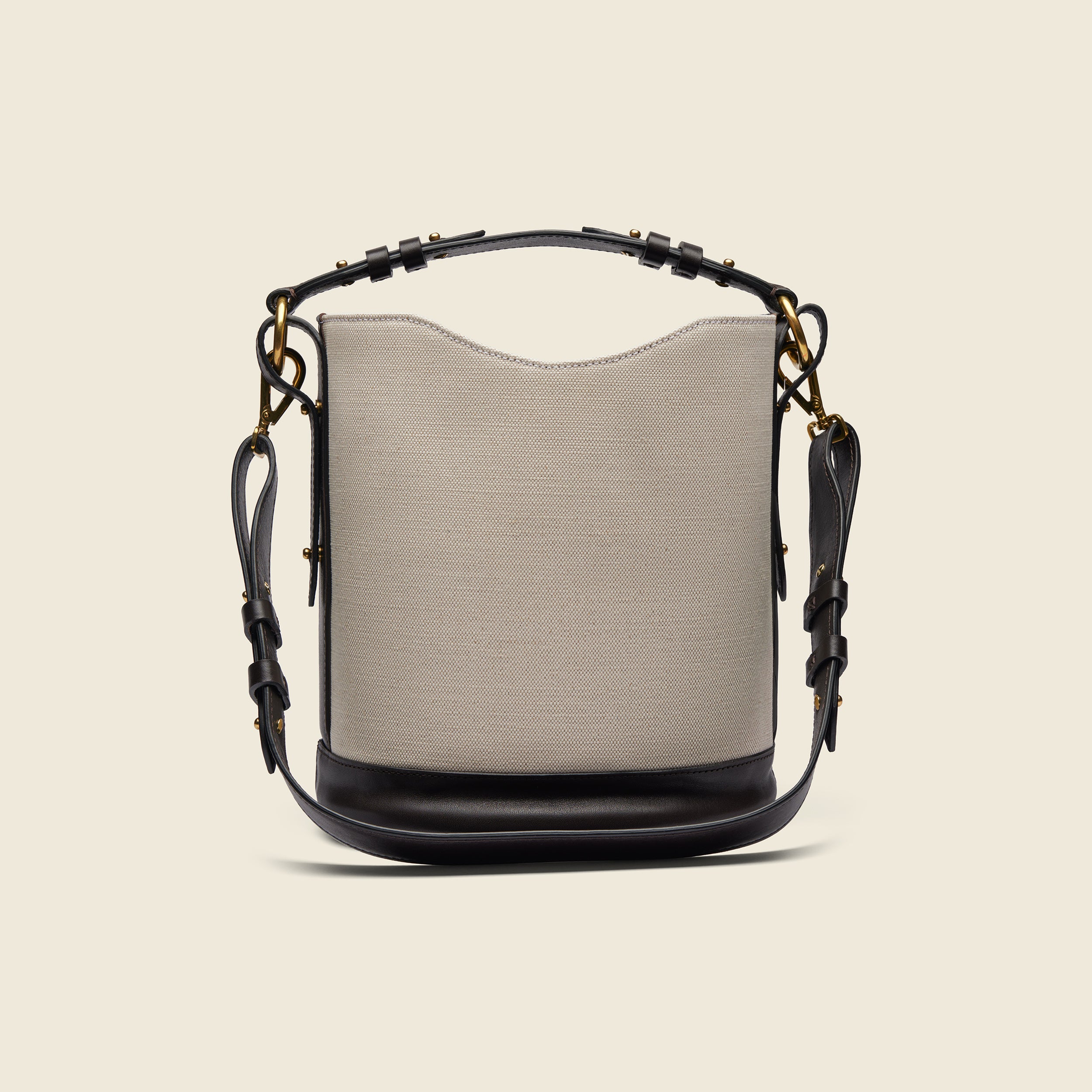 Chapman Madeleine Bucket Bag bøtteveske tan canvas