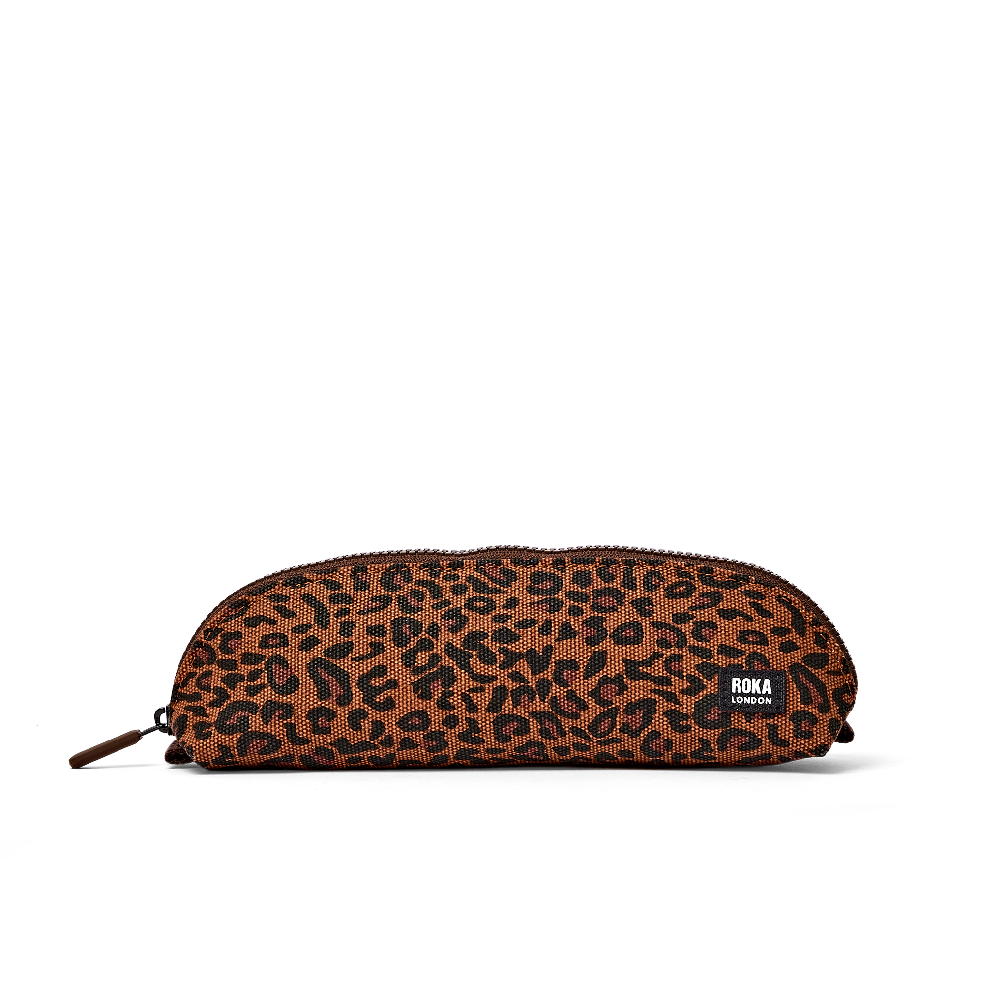 Roka London Tate mappe Small leopard mini bomull