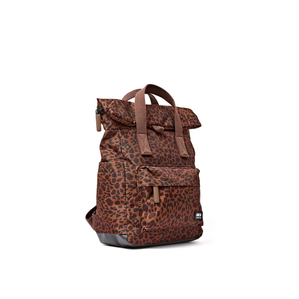 Roka London Canfield Roll Top ryggsekk Mini Leopard Small værbestandig