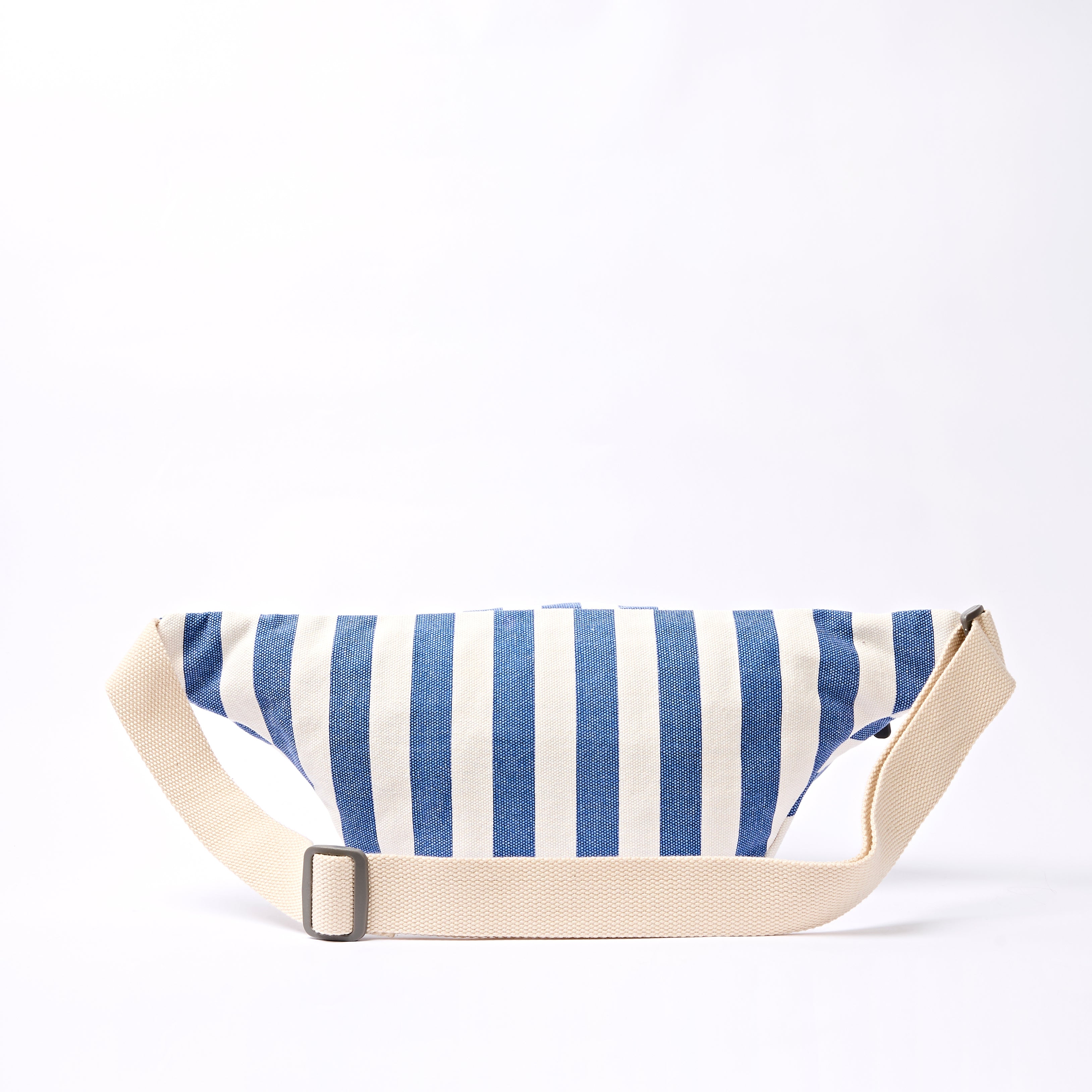 Roka London Mill Hill crossbody small denim stripe 3,7 liter