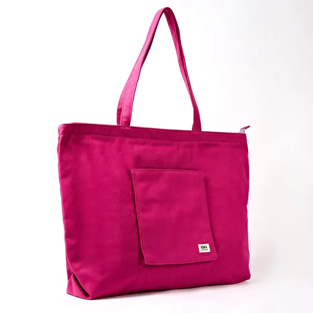 Roka London Portobello Tote veske granita red large 19,2 liter