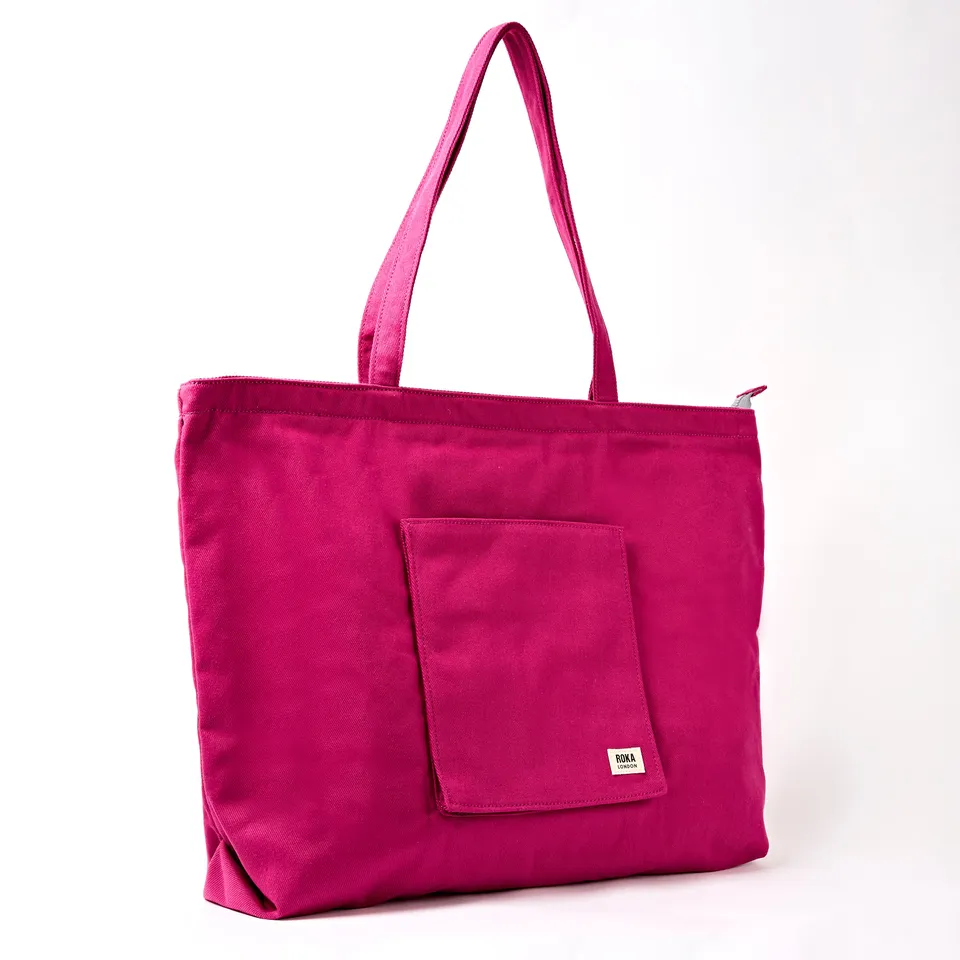 Roka London Portobello Tote veske granita red large 19,2 liter