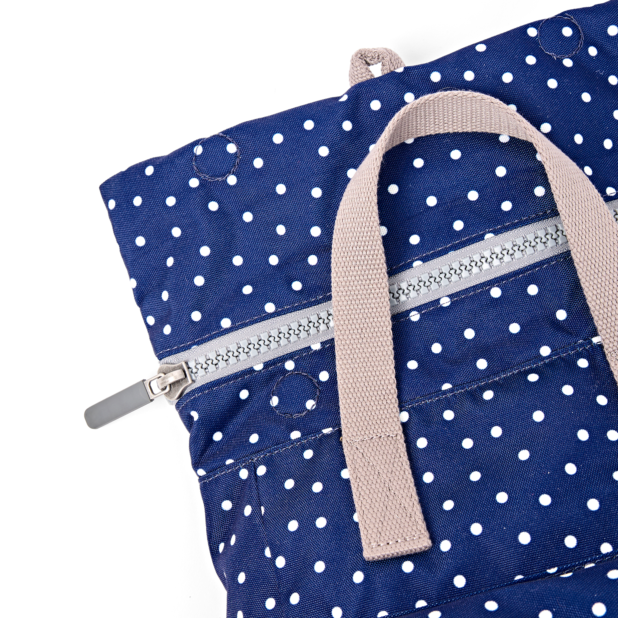 Roka London Canfield Polka ryggsekk Small 9,8L navy prikker