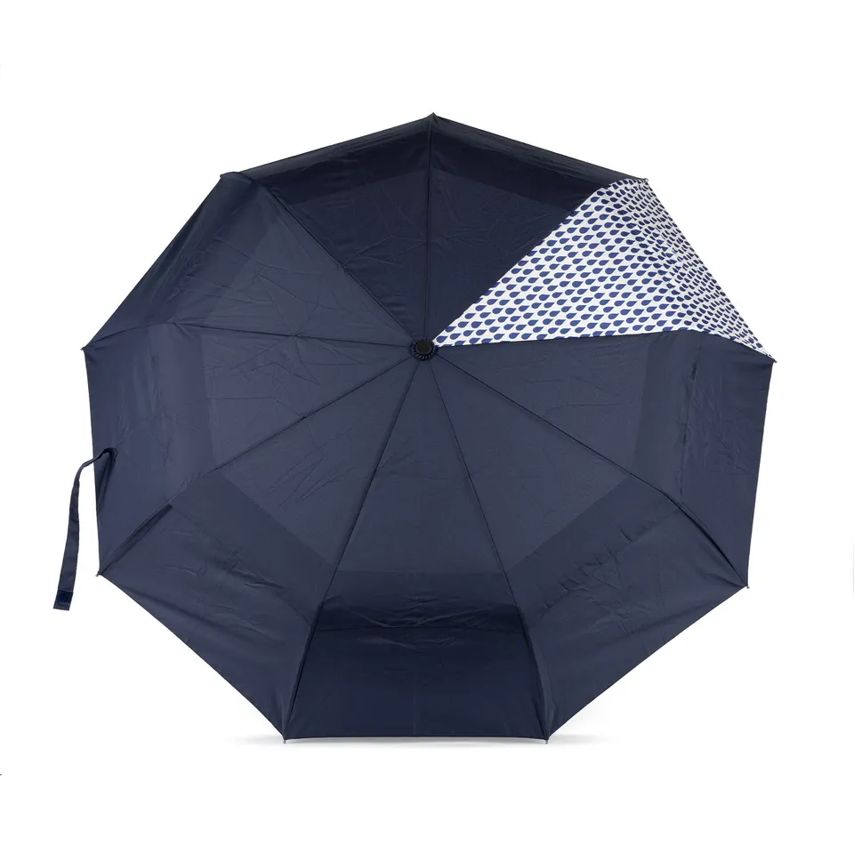Roka London Waterloo Medium paraply denim rain vindtett