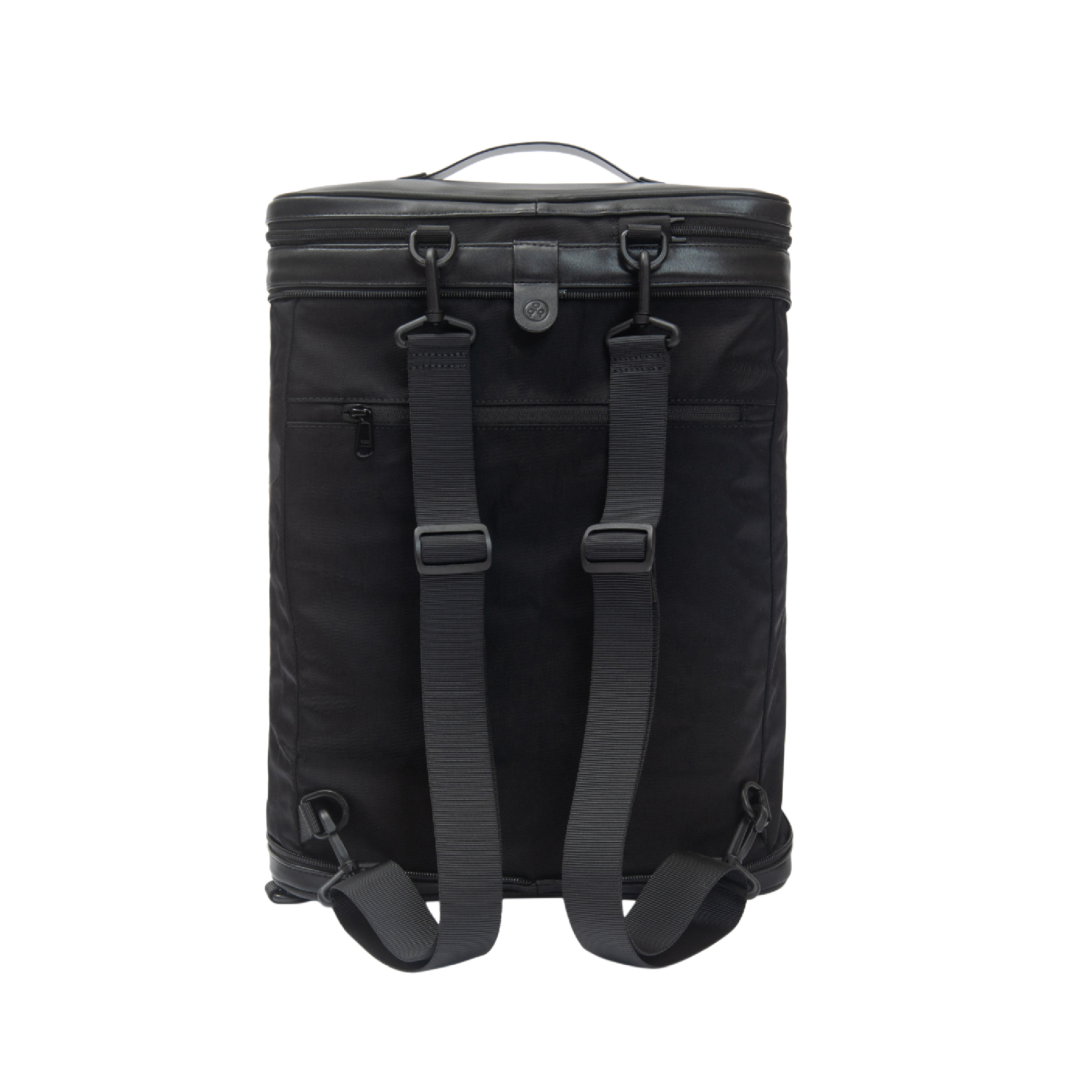 KIWEE Sandwich ryggsekk svart 15L utvidbar laptop