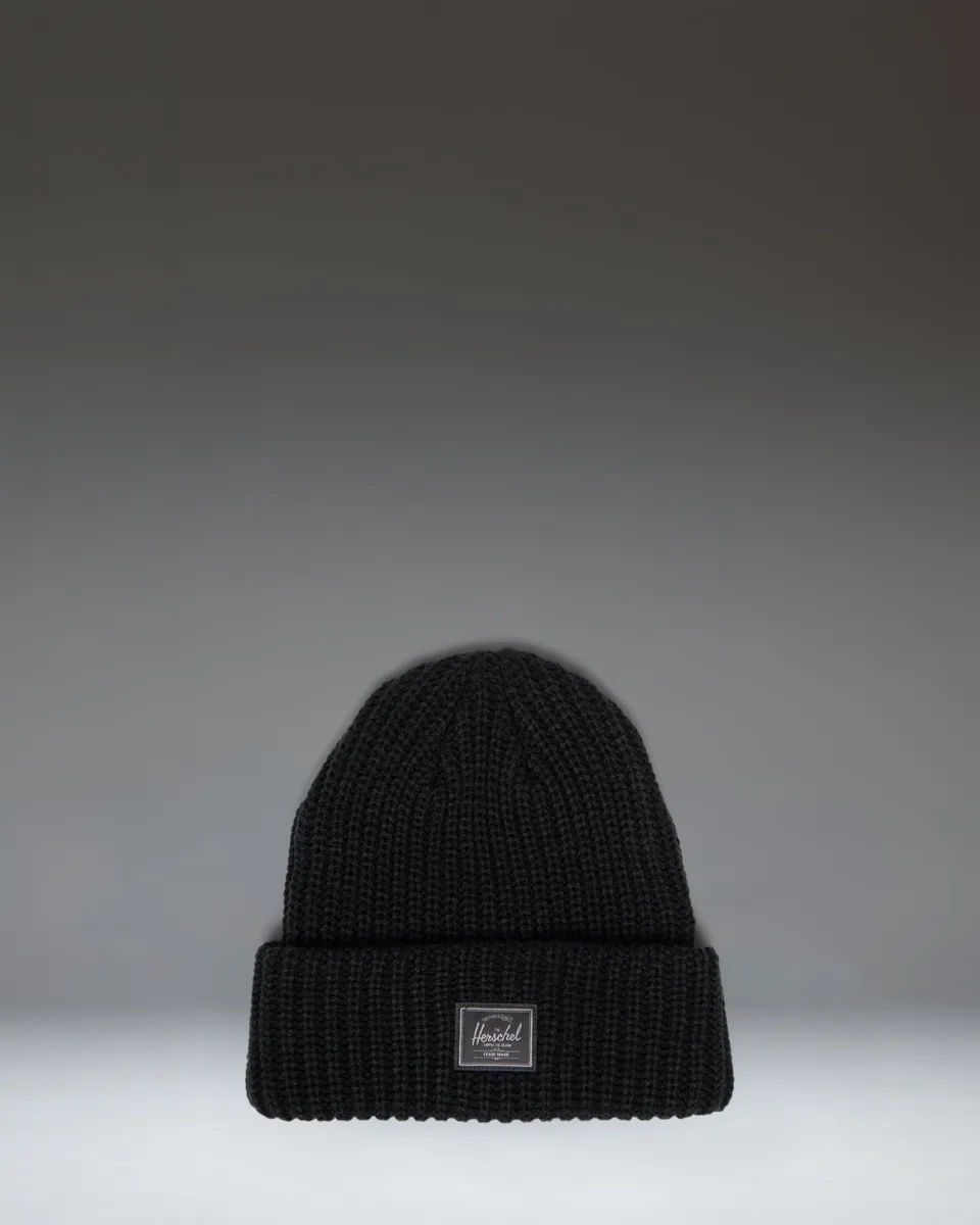 Herschel Douglas beanie chunky strikk svart