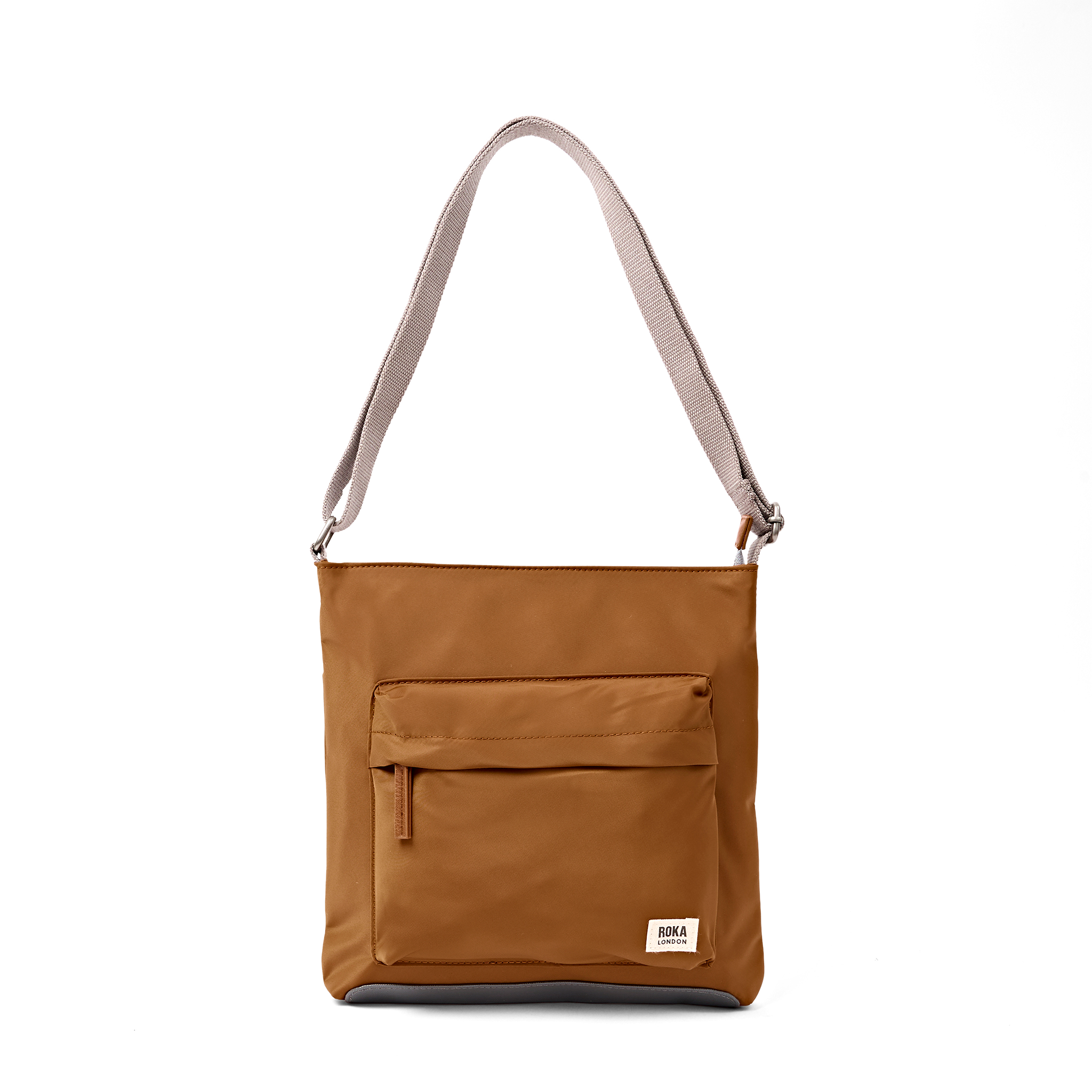 Roka London Kennington crossbody medium biscuit strukturert