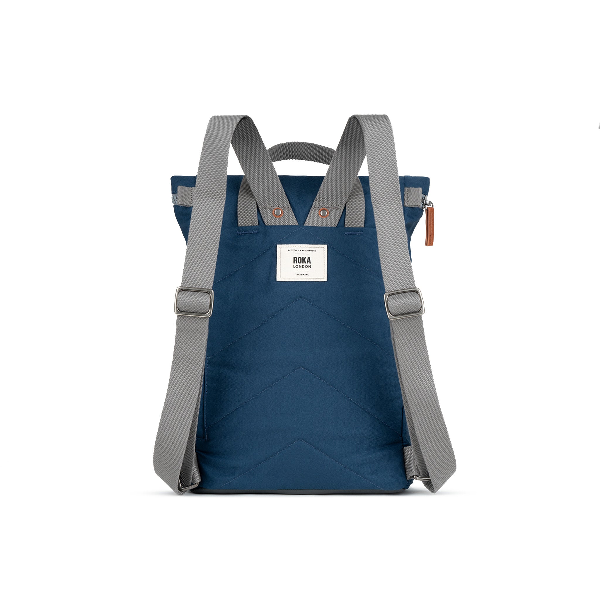 Roka London Finchley ryggsekk Deep Blue rolltopp laptop