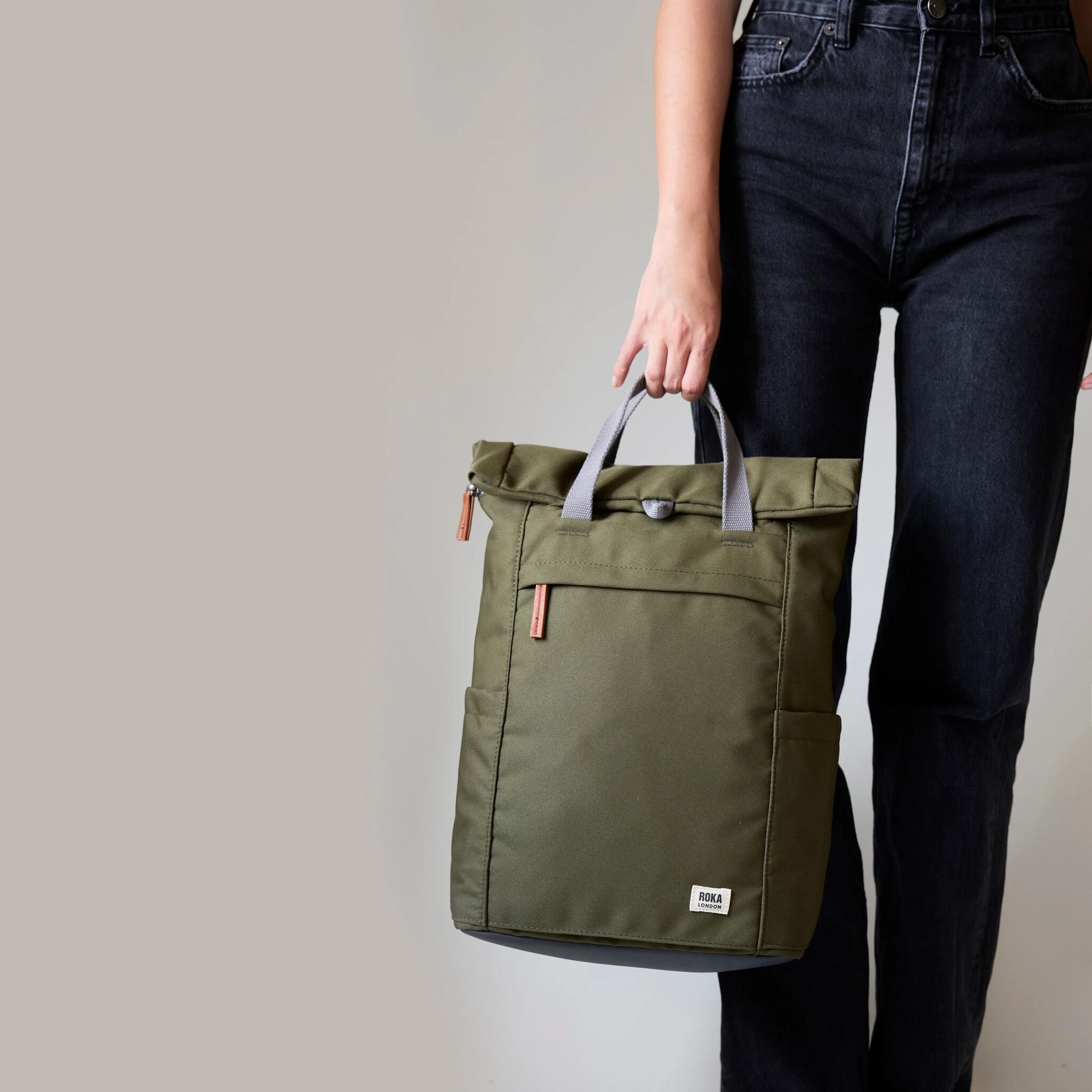 Roka London Finchley Moss ryggsekk Medium slitesterk