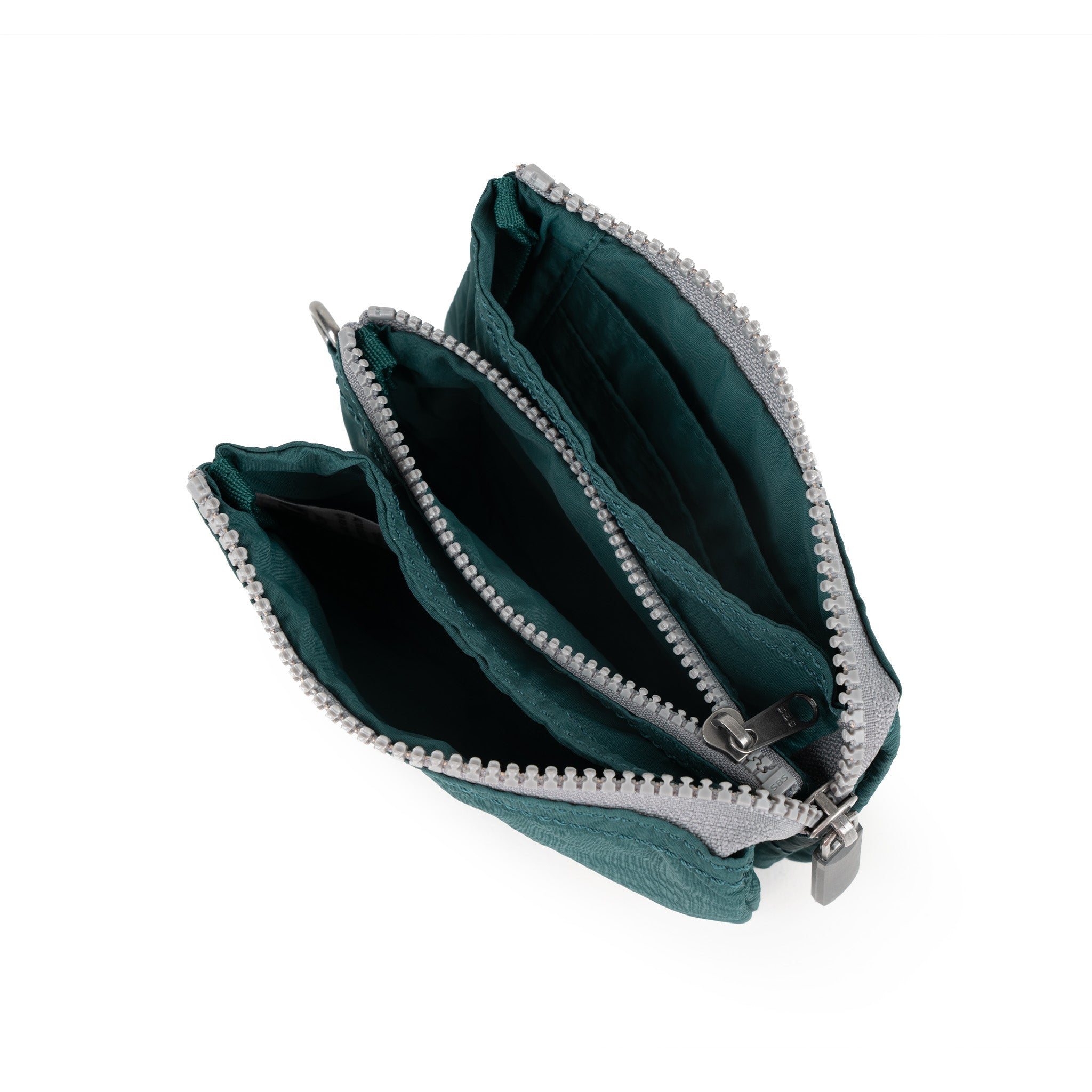 Roka London Carnaby lommebok Teal Small resirkulert
