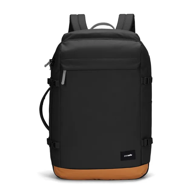 Pacsafe GO 44L ryggsekk Jet Black tyverisikker