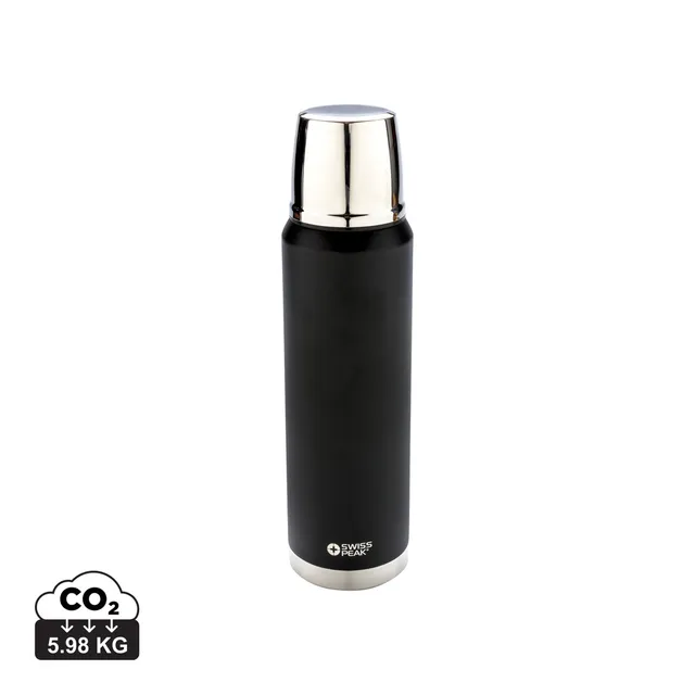 Swiss Peak Elite termos 1 liter svart kobberisolert