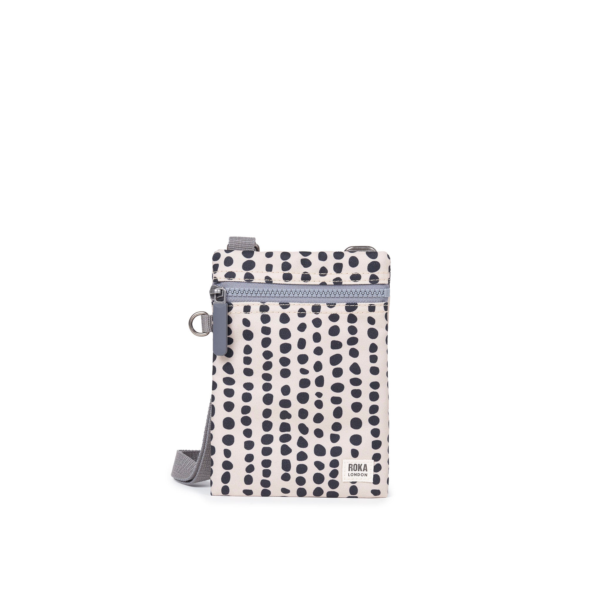 Roka London Chelsea Linear Dot mobilveske extra small resirkulert