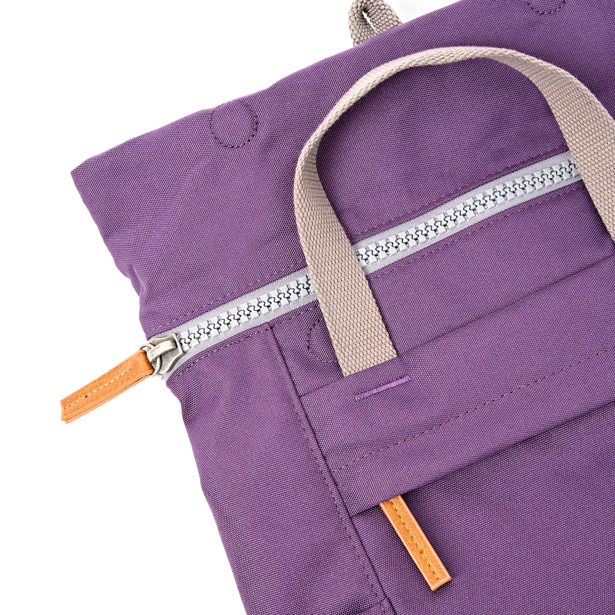 Roka London Finchley ryggsekk Deep Grape roll-top laptop
