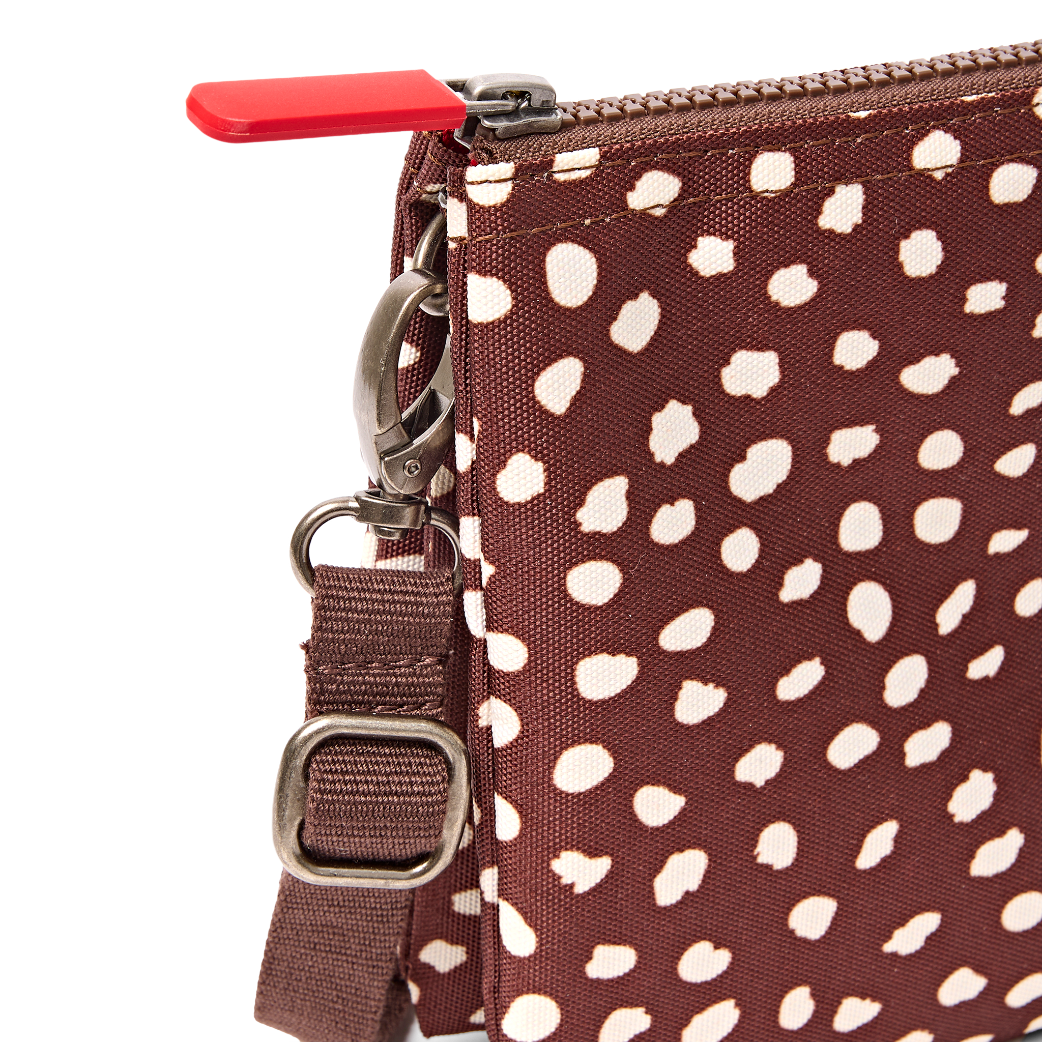Roka London Carnaby XL crossbody brown dot 0,5 liter