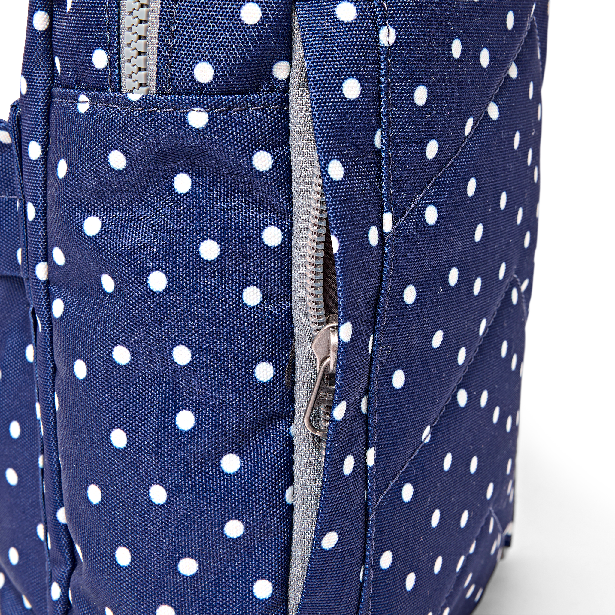 Roka London Willesden skulderveske large navy polka dot 5 liter