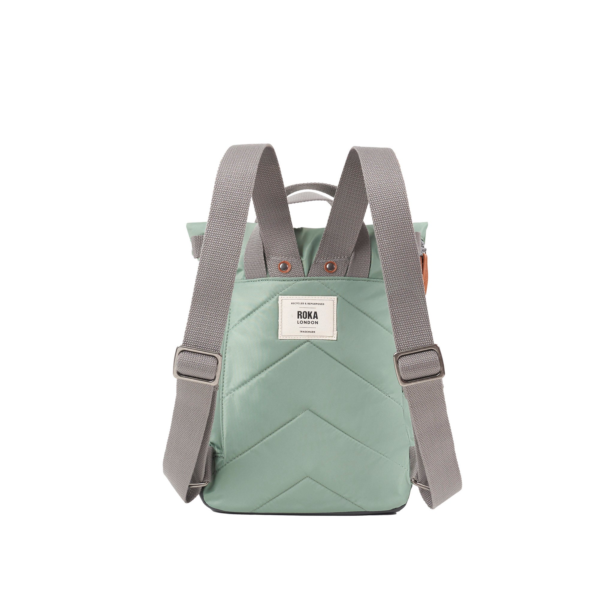Roka London Canfield ryggsekk Small frost grå roll-top