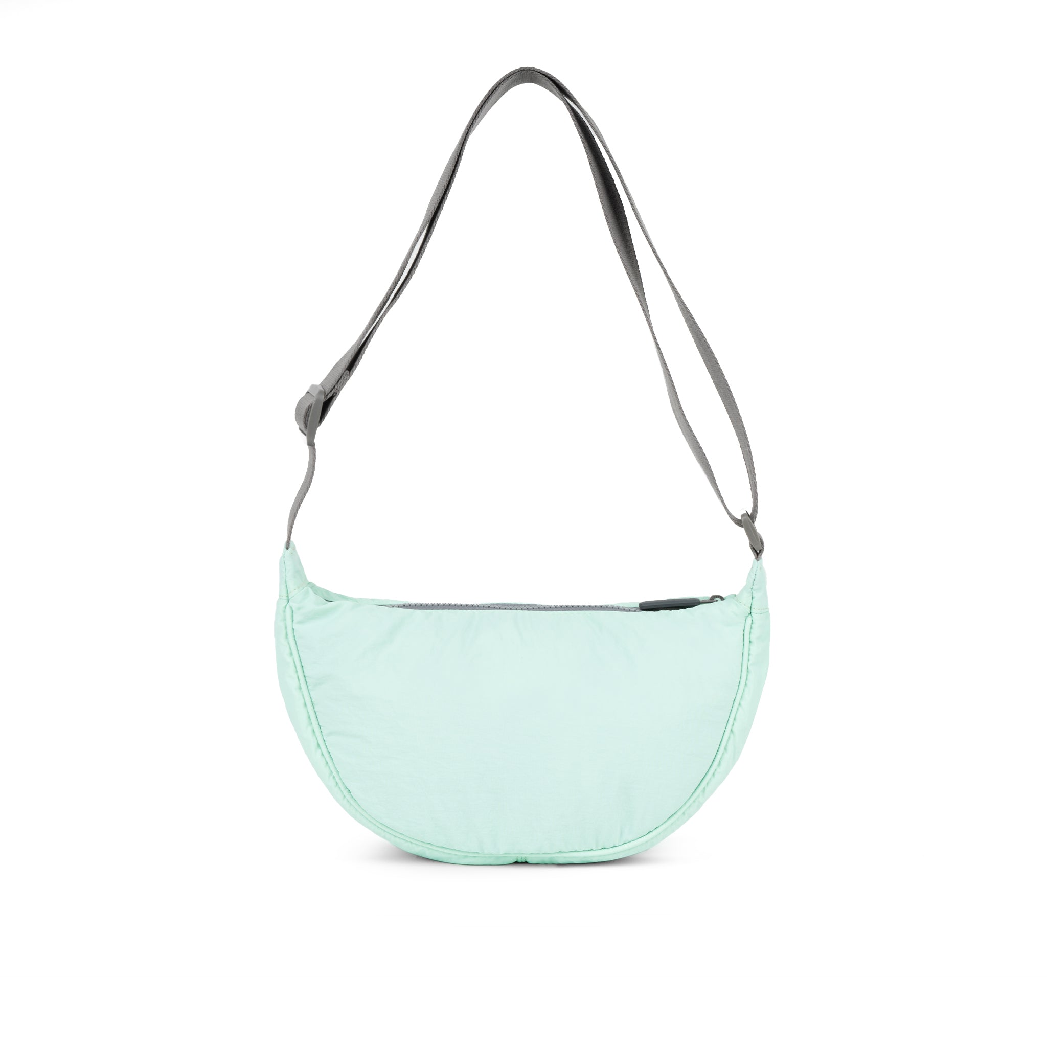 Roka London Farringdon halvmåneveske Mint 4,1 liter Taslon