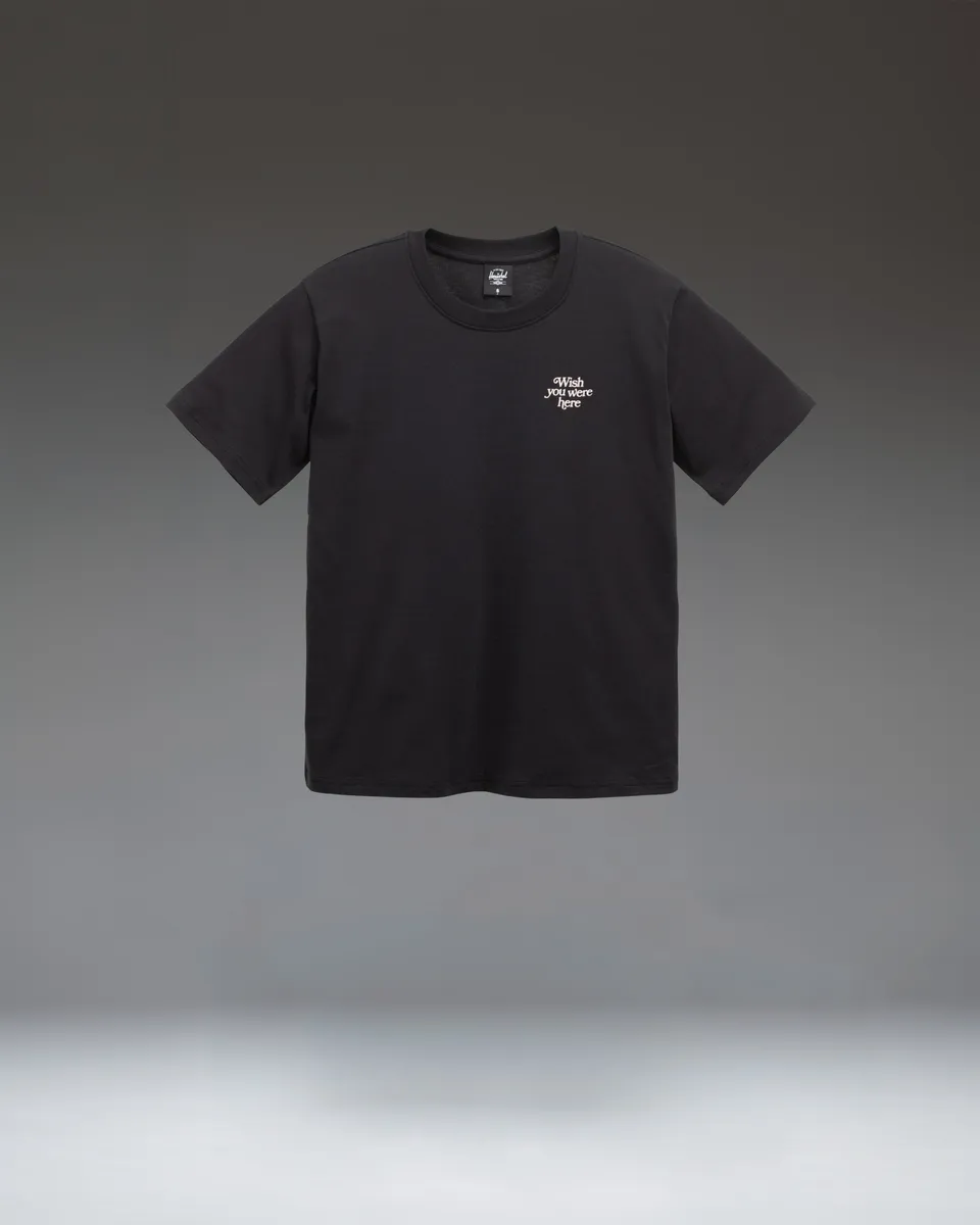 Herschel Postcard Tee t-skjorte dame svart bomull