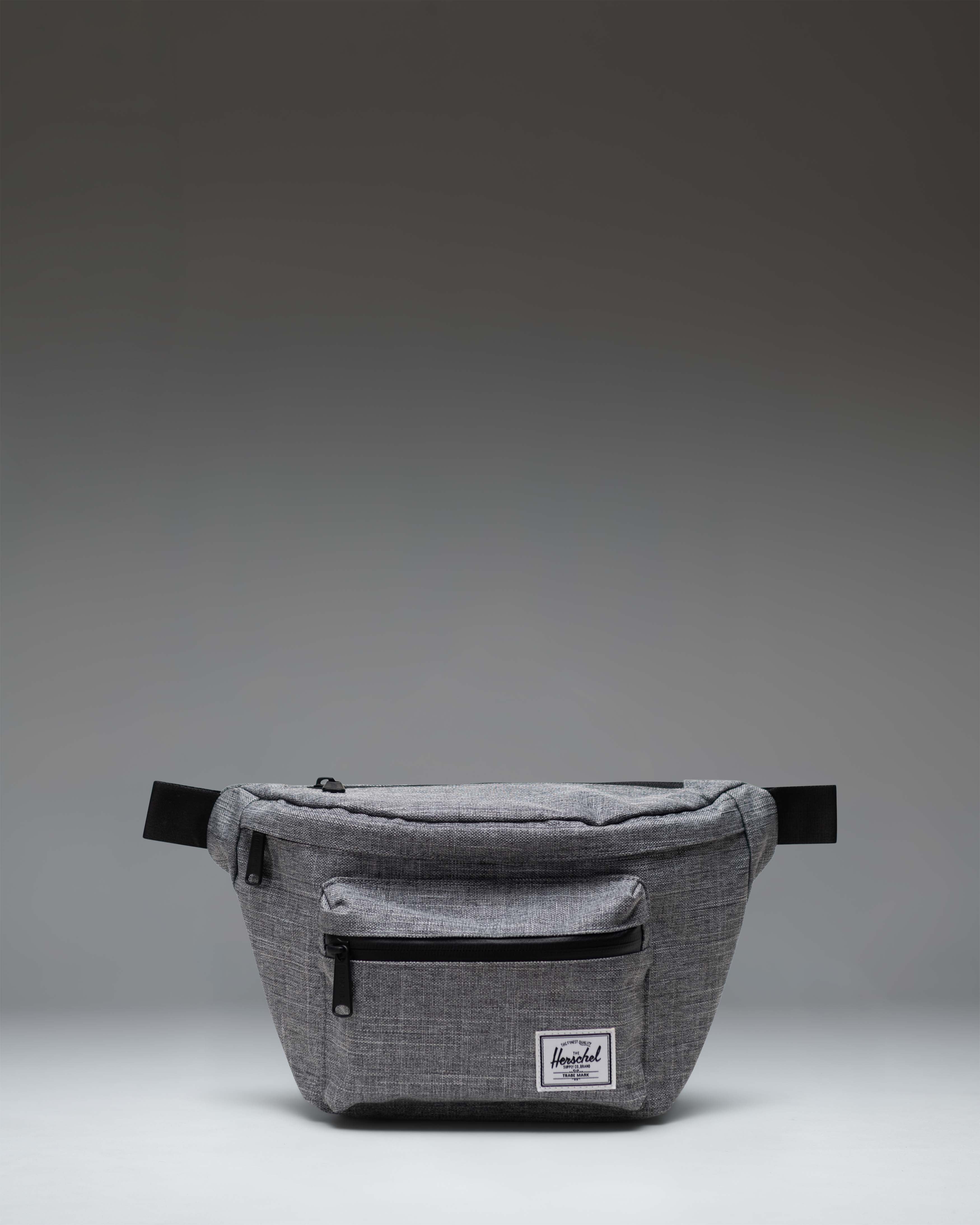 Herschel Pop Quiz midjeveske black 2 lommer