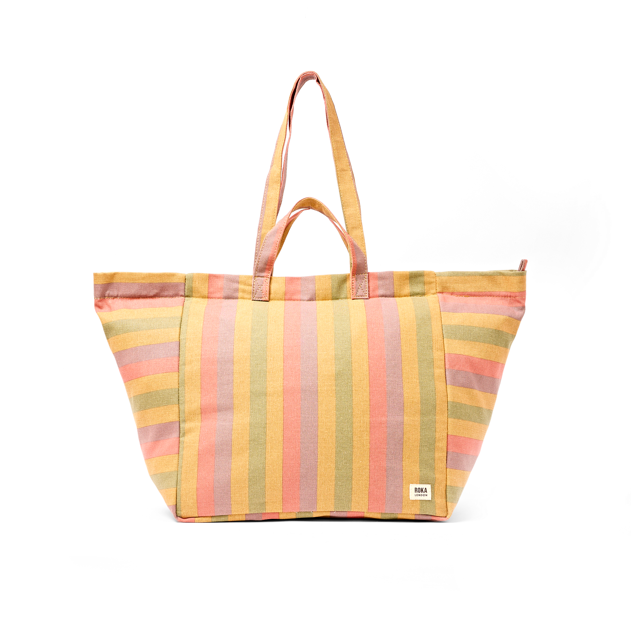 Roka London Marylebone toteveske large stripe 43 liter laptop