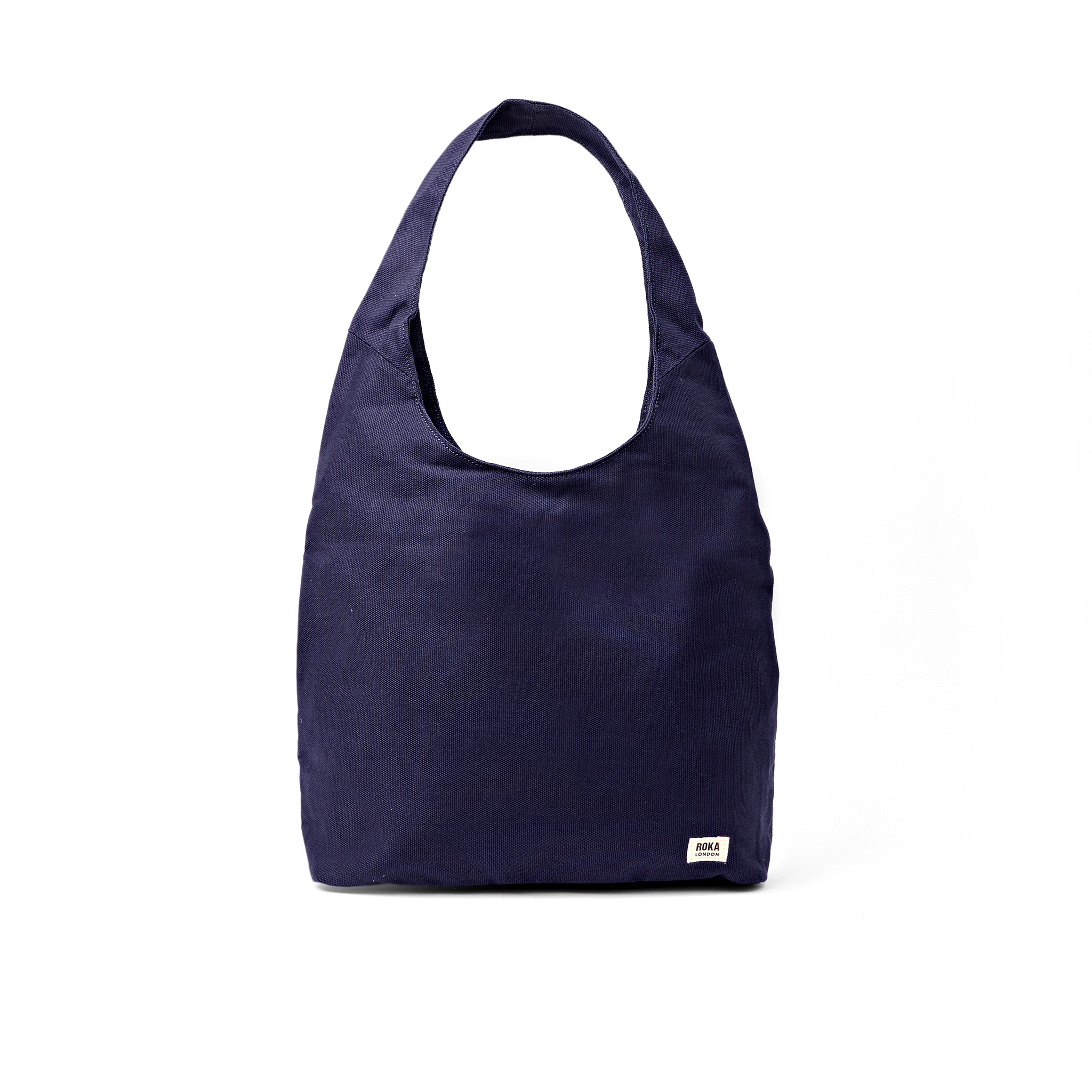 Roka London Hoxton Large skulderveske navy blue vanntett canvas