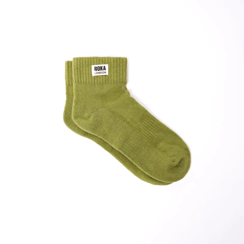 Roka London Wembley ankelsokker avocado EU 40-48 bomull