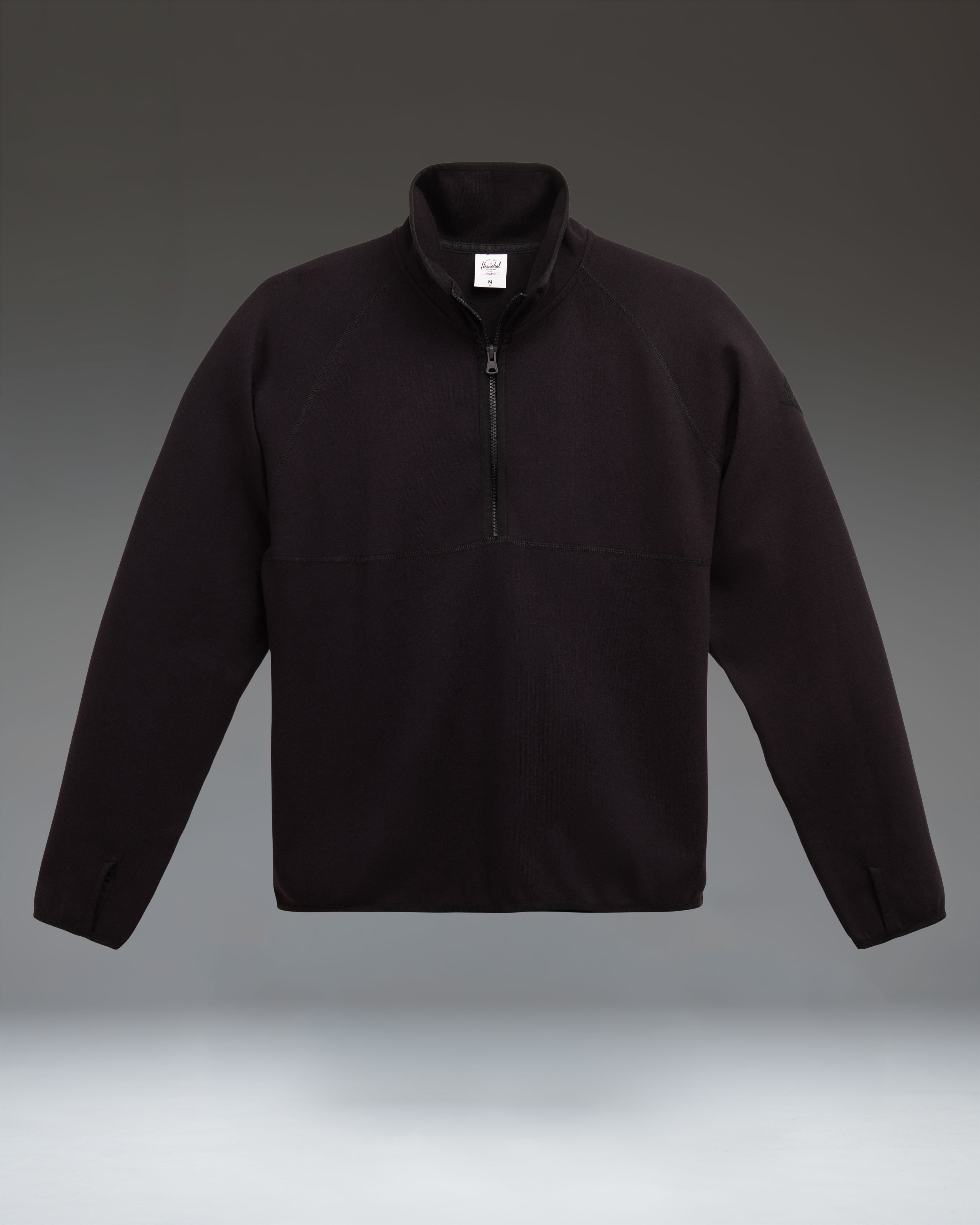 Herschel Performance Quarter Zip herregenser Black M