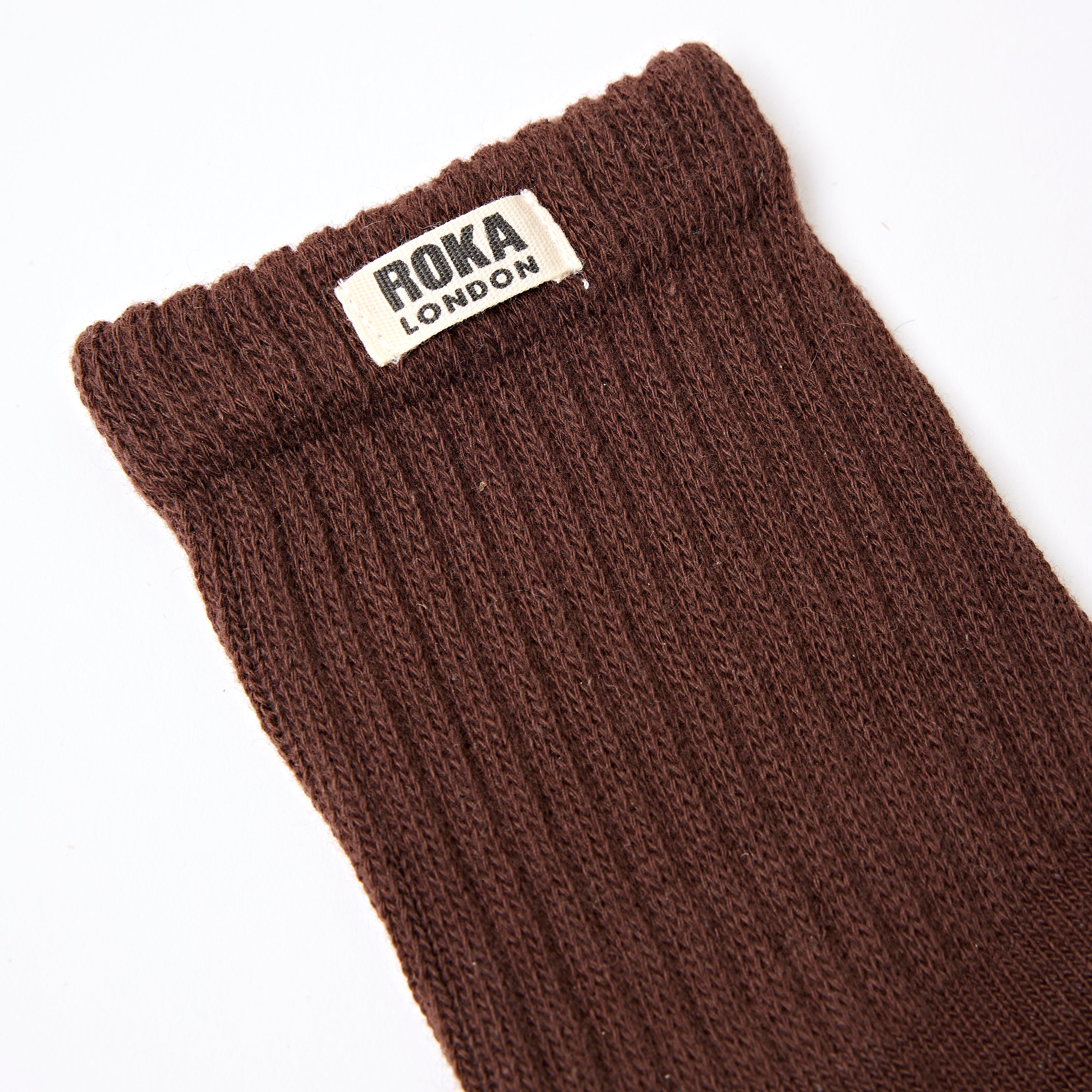Roka London Windsor crewsokker coco 36-42 bomull