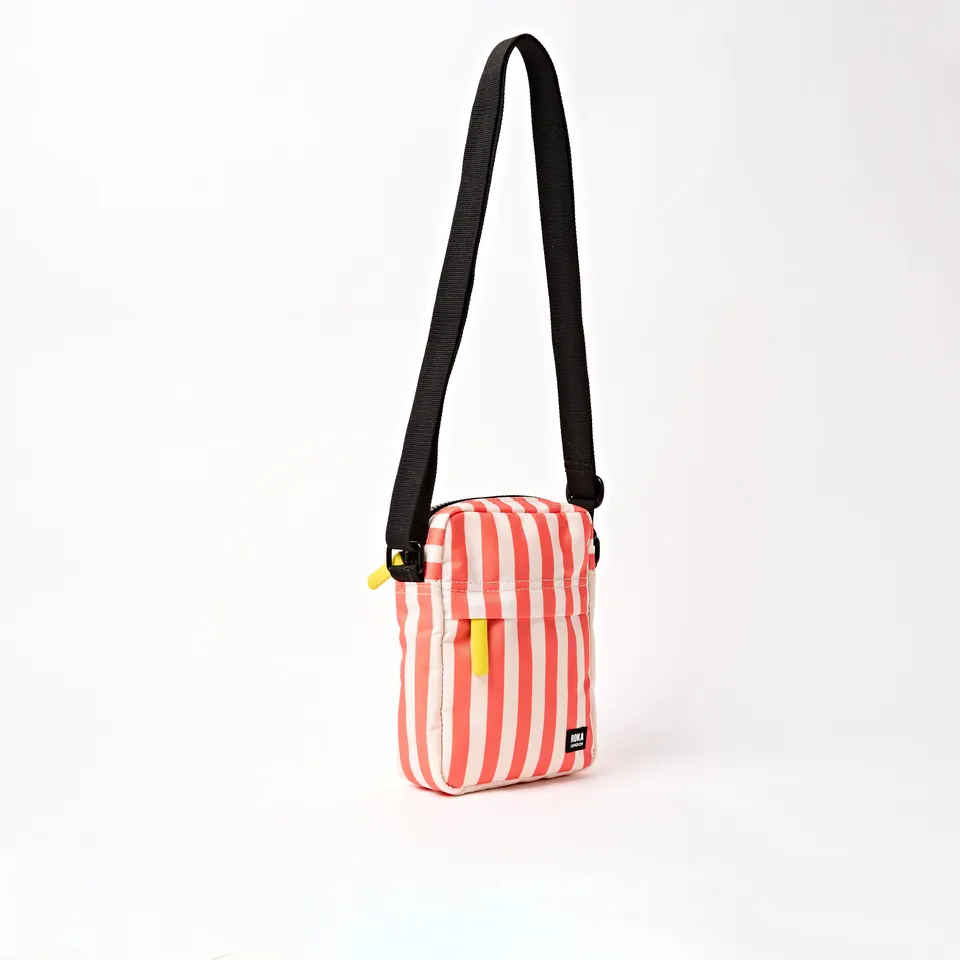 Roka London Bond mobilveske Small Coral Stripe vattert 1,5 liter