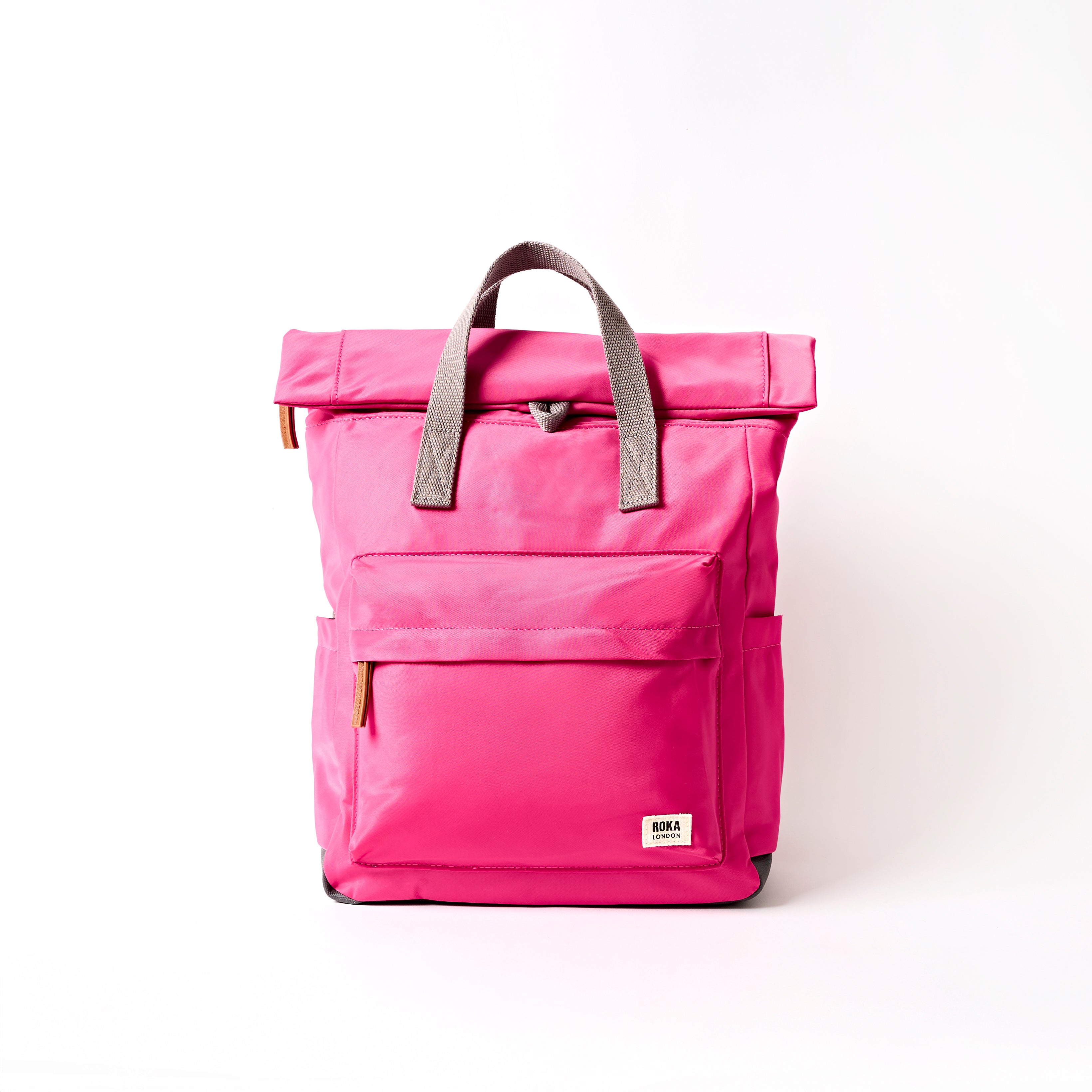 Roka London Canfield Roll Top ryggsekk Granita Red Medium