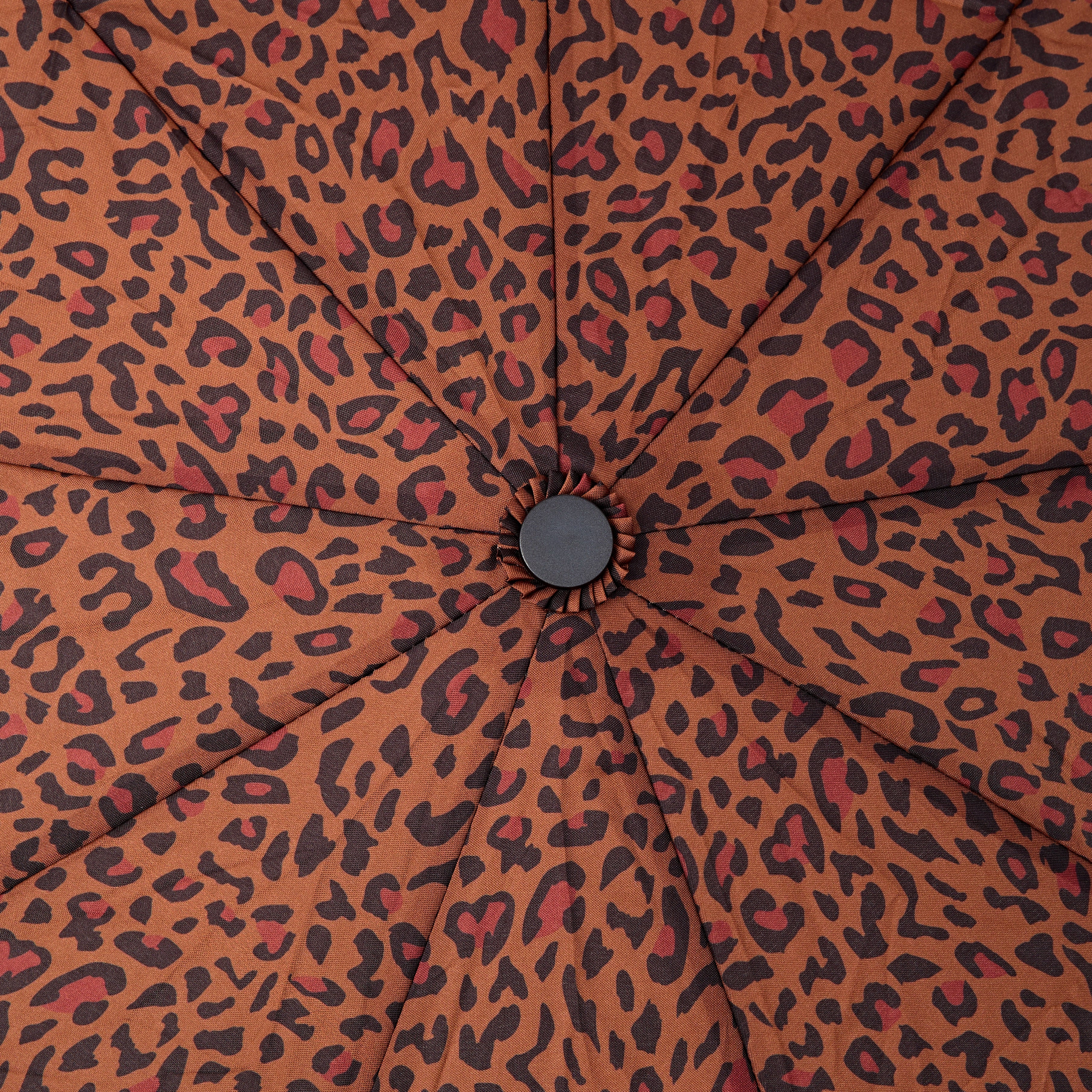 Roka London Waterloo paraply brown mini leopard Medium