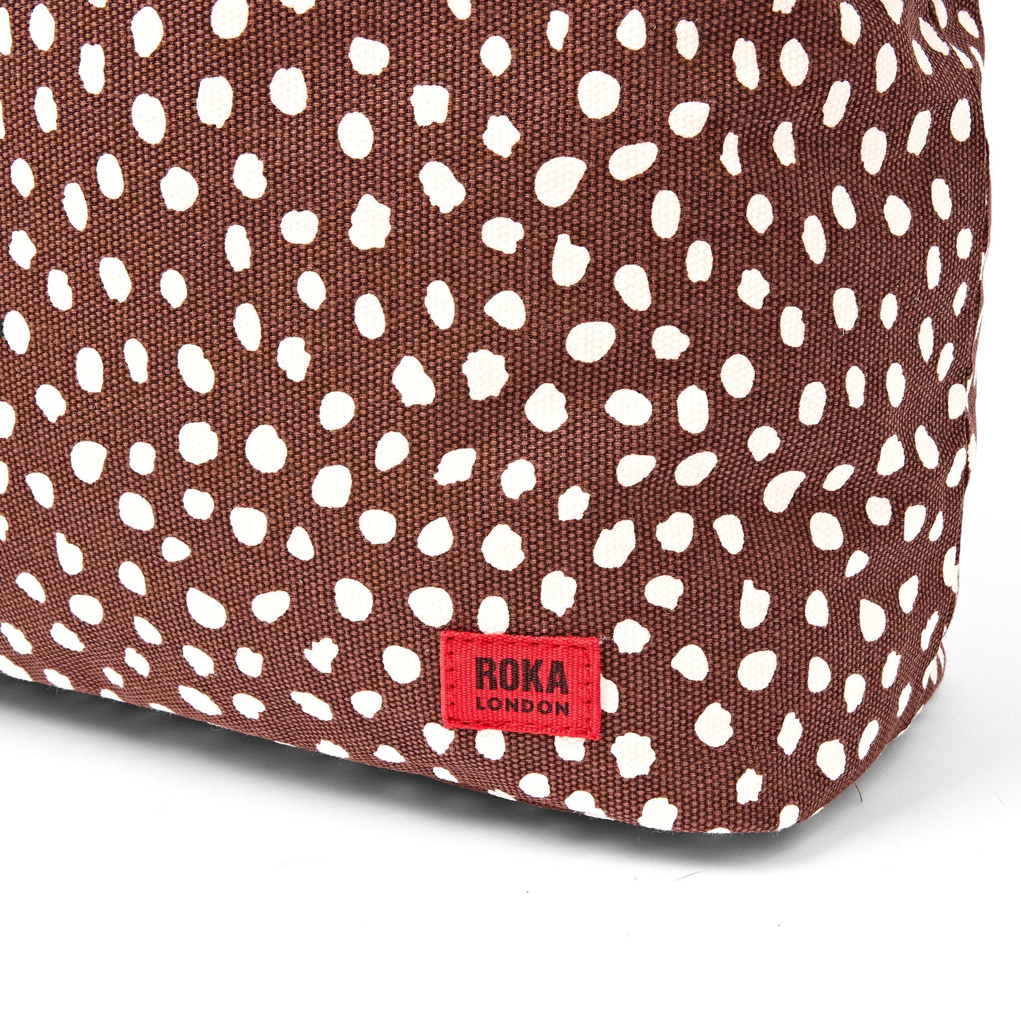 Roka London Hoxton skulderveske Brown Spot Large 15,3 liter