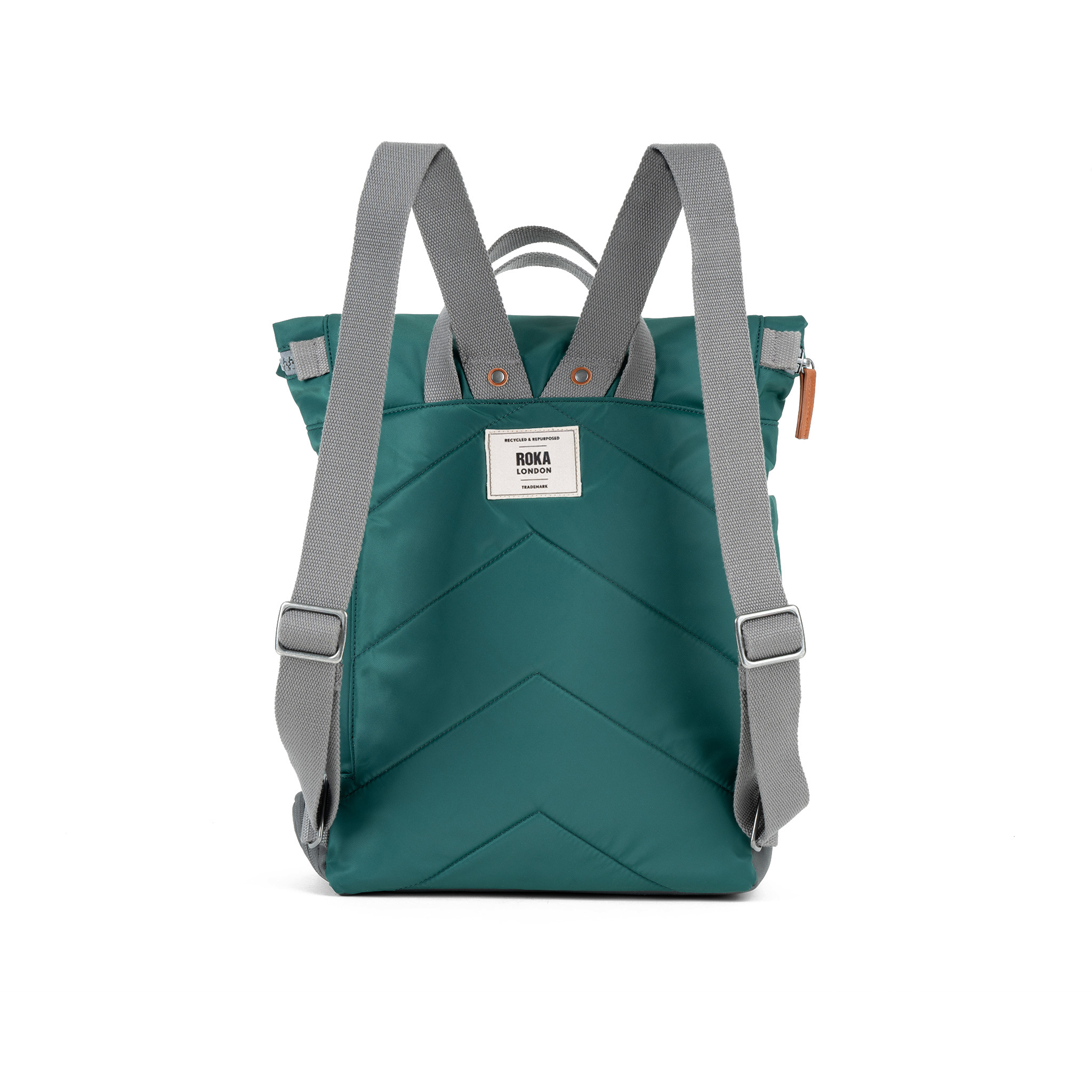 Roka London Bayswater Medium ryggsekk teal 14,6 liter paraplylomme