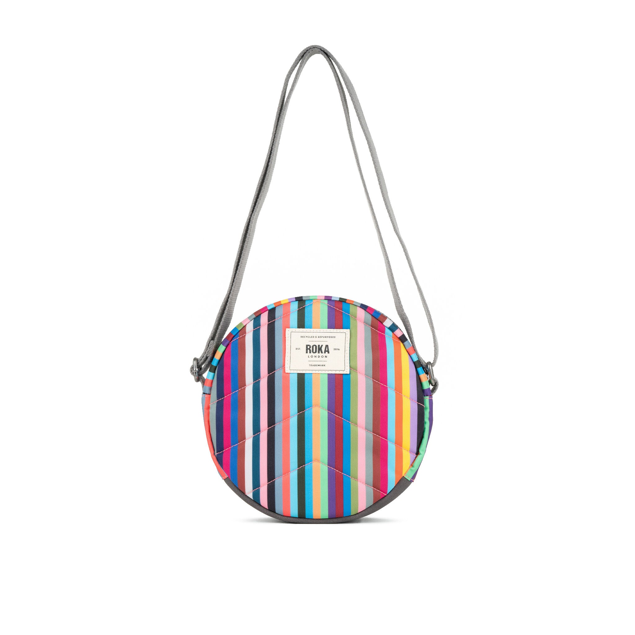 Roka London Paddington crossbody Small multi stripe værbestandig